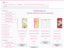 Tablet Screenshot of gratuites-cartes.com